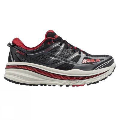 Zapatillas Running Hoka One One Stinson 3 ATR Hombre Negras / Rojas - Chile BCY670583